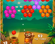 Monkey bubble shooter ügyességi ingyen játék