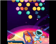Bubble planets ügyességi HTML5 játék