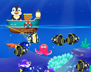 Deep sea fishing HTML5 ügyességi ingyen játék