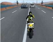 Highway traffic bike stunts ügyességi játék