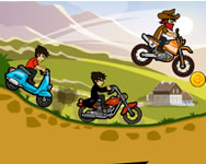 Hill climb moto ügyességi HTML5 játék