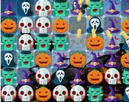 Scary halloween match 3 ügyességi játék
