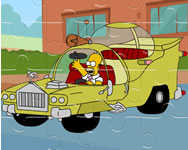 The Simpsons car jigsaw játékok ingyen